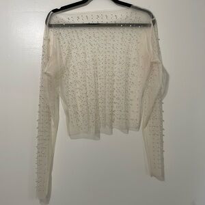 Sheer beaded top